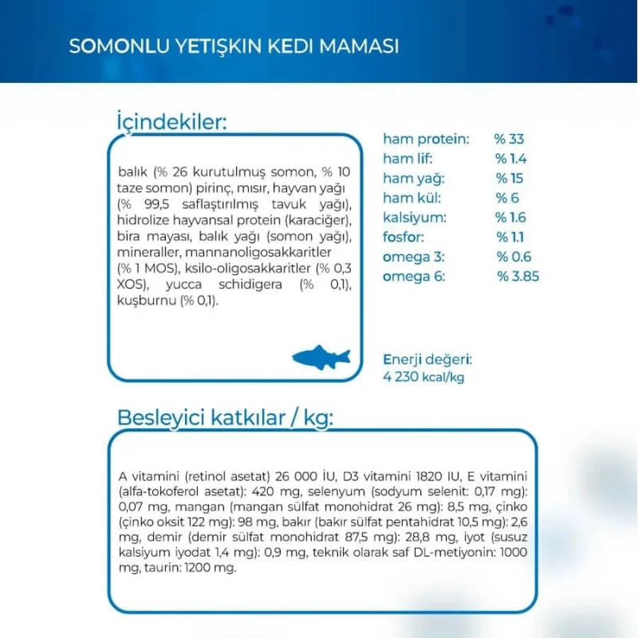 Monge Natural Superpremium Adult - Droogvoer voor katten met zalm, 1,5 kg