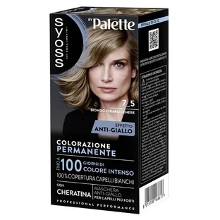 Syoss Haarfärbeset – Permanente Haarfarbe 7-5 Hell-Ascheblond