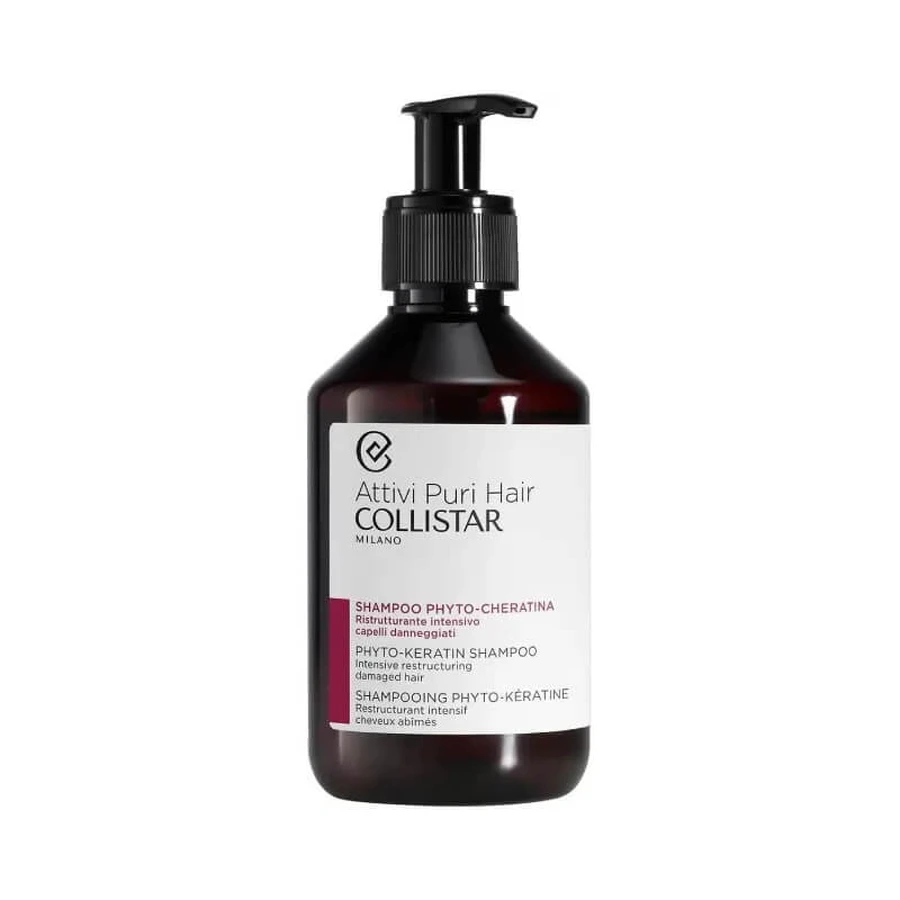 Collistar Pure Actives Hair - Champú con fitoqueratina, 250 ml