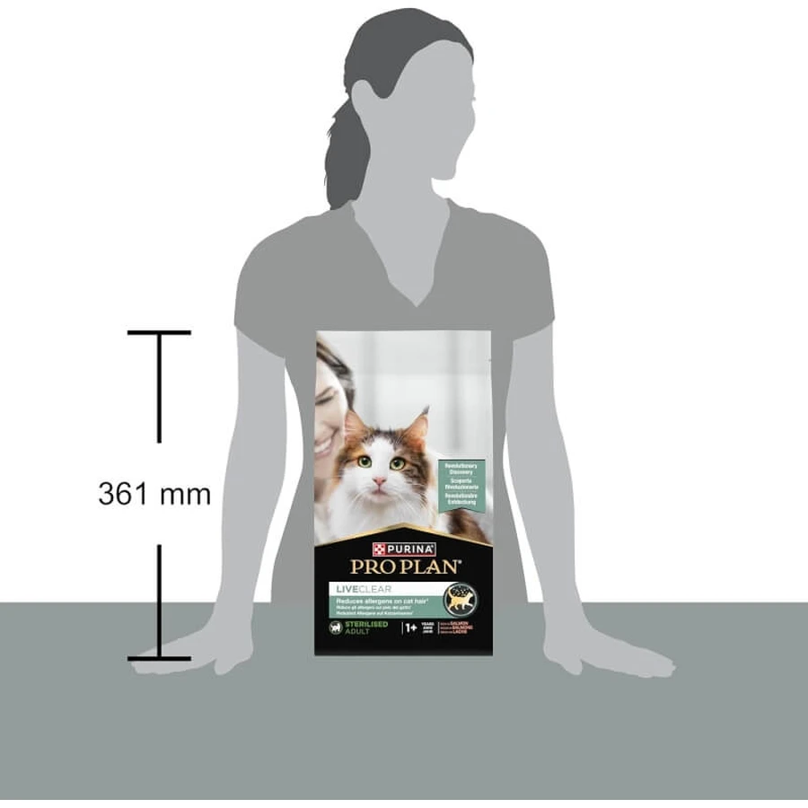 Purina Pro Plan LiveClear Salmon - Complete Food for Neutered Adult Cats, 1.4 kg