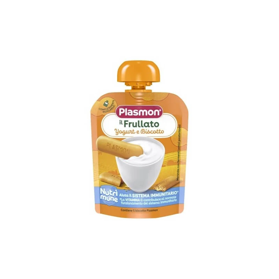 Plasmon-koekje en yoghurtsmoothie voor kinderen vanaf 8 maanden, 85 g