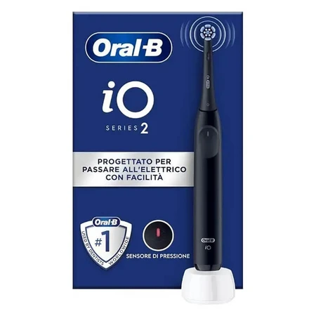 Oral-B Bio 2 - Zwarte elektrische tandenborstel met vervangende opzetborstel