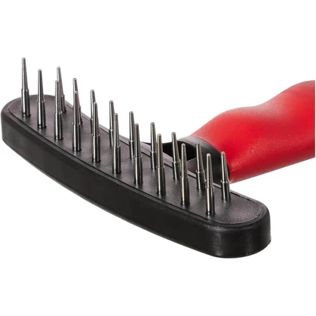 Ferplast Gro 5852 — ondervachtkam voor honden met halflang tot lang haar, met een antisliphandvat