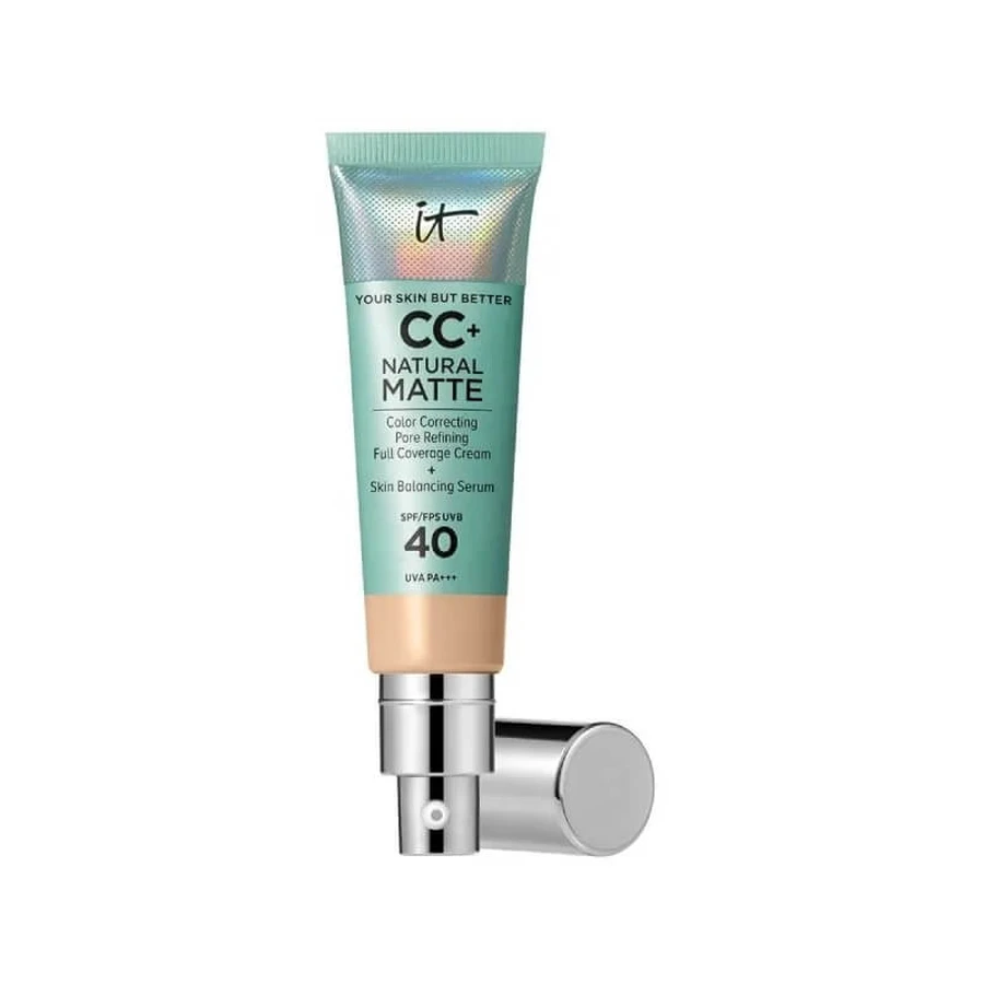 It Cosmetics CC+ Cream Natural Matte Foundation SPF 40 - Full-Coverage Foundation - Light