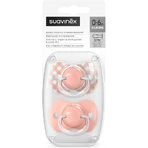 Suavinex Wild & Free - 2 chupetes de silicona Sx Pro, 0-6 meses, rosa