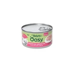 Oasy Wet Cat Natury Soft Jelly Tuna with Pink Salmon - Complementary Food for Adult Cats, 85 g