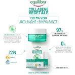 Colágeno de origen vegetal Equilibra - Crema facial antiarrugas reafirmante, 50 ml