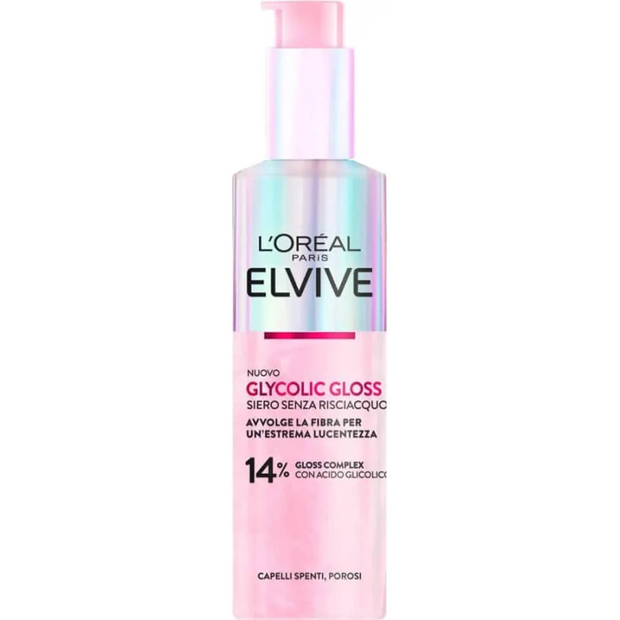 Elvive Glycolic Gloss – Leave-in-Serum für stumpfes Haar, 200 ml