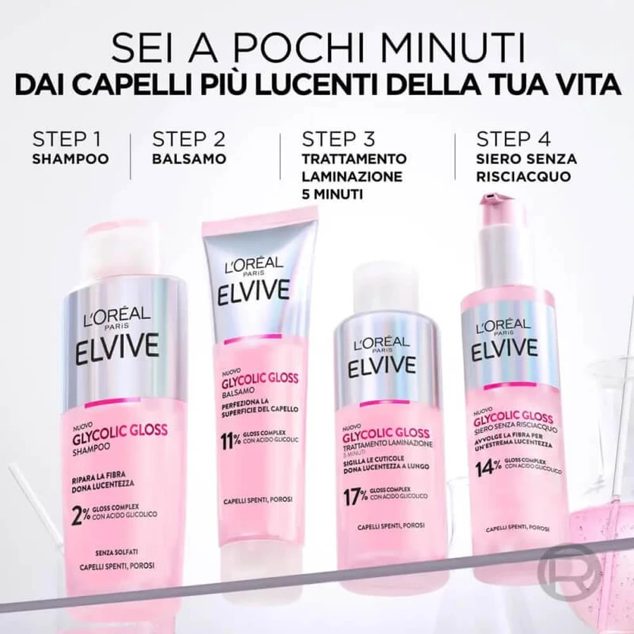 Elvive Glycolic Gloss – Leave-in-Serum für stumpfes Haar, 200 ml