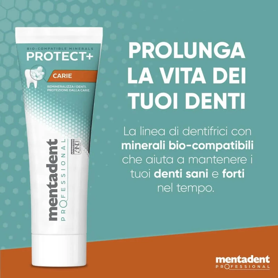 Mentadent Professional protect+ caries - remineralizing toothpaste, 75 ml