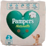 Pampers Naturello - 22 pañales con forro de algodón, talla 3 (4–9 kg)