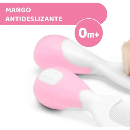 Chicco: Rosa Bürste und Kamm