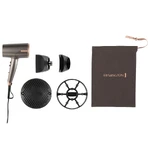 Remington One Dry &amp; Style – Haartrockner mit Thermacare-Sensor, Ionen-Technologie, 2000 W und 4 bronzefarbenen Aufsätzen