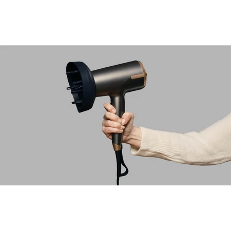 Remington One Dry &amp; Style – Haartrockner mit Thermacare-Sensor, Ionen-Technologie, 2000 W und 4 bronzefarbenen Aufsätzen