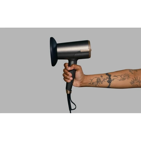 Remington One Dry &amp; Style – Haartrockner mit Thermacare-Sensor, Ionen-Technologie, 2000 W und 4 bronzefarbenen Aufsätzen