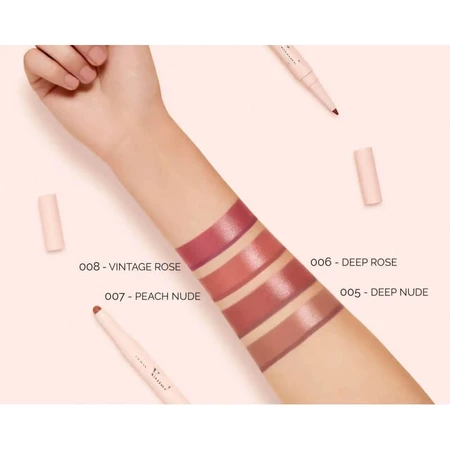 Pupa Vamp! Creamy Duo – Konturstift &amp; glänzender Lippenstift Nr. 007 Peach Nude