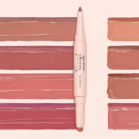 Pupa Vamp! Creamy Duo – Konturstift &amp; glänzender Lippenstift Nr. 007 Peach Nude