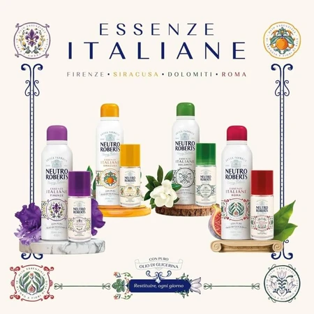 Neutro Roberts Italian Essences Syracuse - Aluminum-Free, Stain-Resistant Roll-On Deodorant, 50 ml