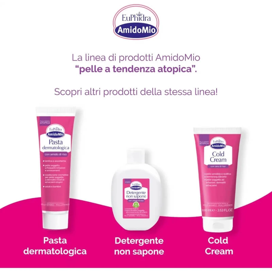 Euphidra Amidomio : poudre de bain rafraîchissante pour nouveau-nés, 125 g