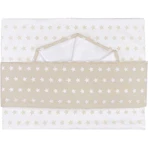 Juego de sábanas para cuna de 3 piezas con estampado gris de Andy &amp; Helen