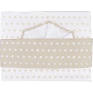 Juego de sábanas para cuna de 3 piezas con estampado gris de Andy &amp; Helen