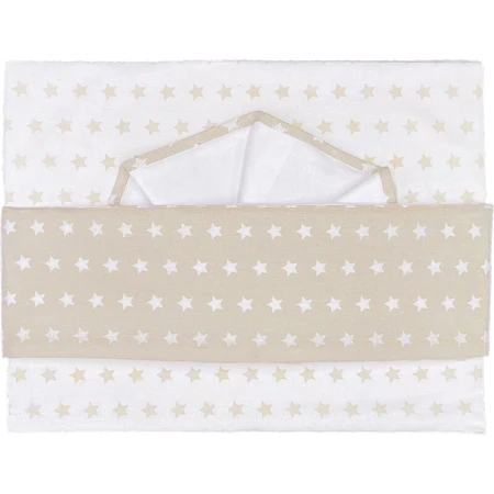 Juego de sábanas para cuna de 3 piezas con estampado gris de Andy &amp; Helen