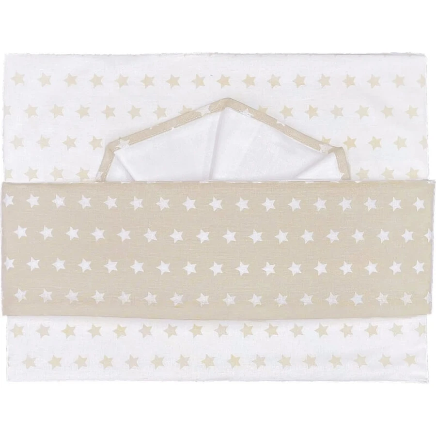 Juego de sábanas para cuna de 3 piezas con estampado gris de Andy &amp; Helen