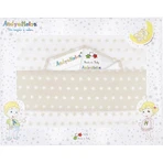 Juego de sábanas para cuna de 3 piezas con estampado gris de Andy &amp; Helen