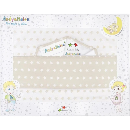 Juego de sábanas para cuna de 3 piezas con estampado gris de Andy &amp; Helen