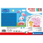 Clementoni Supercolor „Mein erstes Peppa Pig“-Puzzle – 4 Puzzles in verschiedenen Formen, ab 2 Jahren