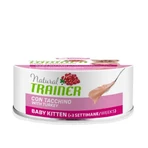 Natural Trainer Baby Kitten Turkey - Wet Food for Weaning Kittens, 80 g