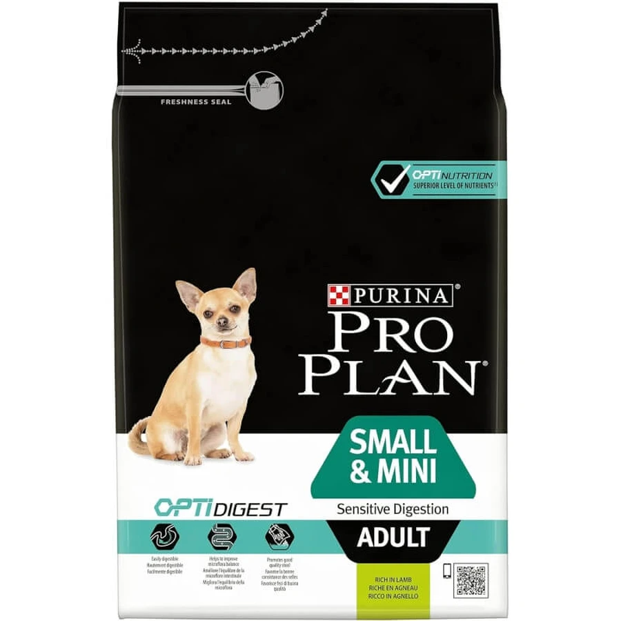 Purina Pro Plan Adult Small &amp; Mini Lamb – Alleinfuttermittel für Hunde kleiner Rassen, 3 kg