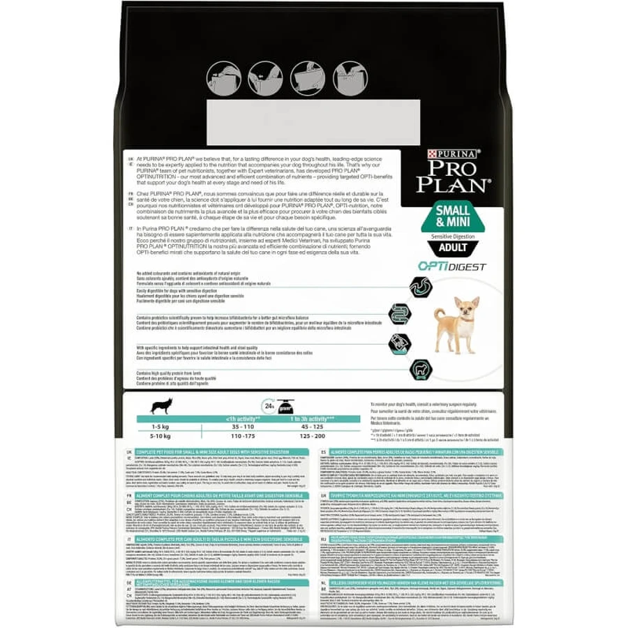 Purina Pro Plan Adult Small &amp; Mini Lamb – Alleinfuttermittel für Hunde kleiner Rassen, 3 kg