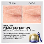 Crème contour des yeux avancée Vital Perfection de Shiseido, liftante et raffermissante - Crème contour des yeux raffermissante 15 ml + accessoire de massage