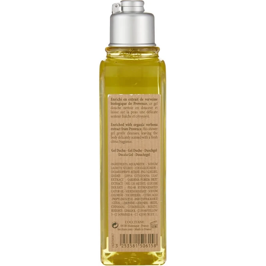 L'Occitane Verveine - Gel de ducha revitalizante, 250 ml