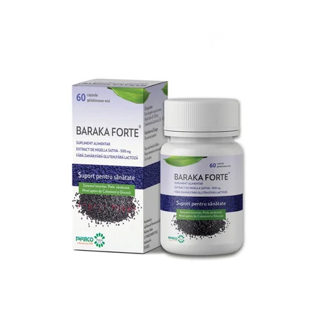 Baraka Forte, 500 mg, 60 softgels, Pharco