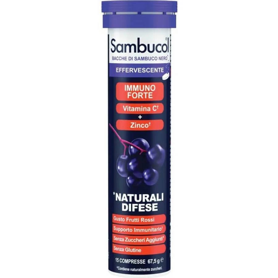 Sambucol 15 effervescent tablets - immune support supplement