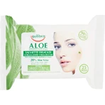 Equilibra Aloe – 25 sanfte Make-up-Entferner-Tücher für Gesicht und Augen