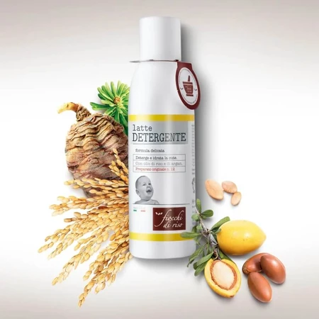 Fiocchi di riso – lapte demachiant, hidratant și protector pentru piele, 140 ml