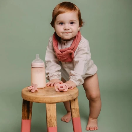 Suavinex Color Essence - Sucette en silicone pour bébés de 0 à 6 mois - Eau de rose