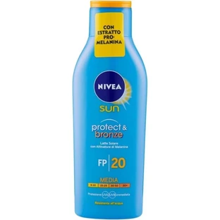 Loción solar para el cuerpo Nivea SPF 20 «Protect Bronze» - Protección media, 200 ml