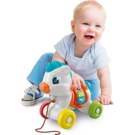 Clementoni Pull-Along Baby Pony - Pull-Along Toy, 6–36 m