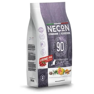 Necon Pet Food Necon Natural Wellness Varkensvlees & Rijst - Compleet voer voor gecastreerde volwassen katten met ondersteuning voor de urinewegen, 1,5 kg
