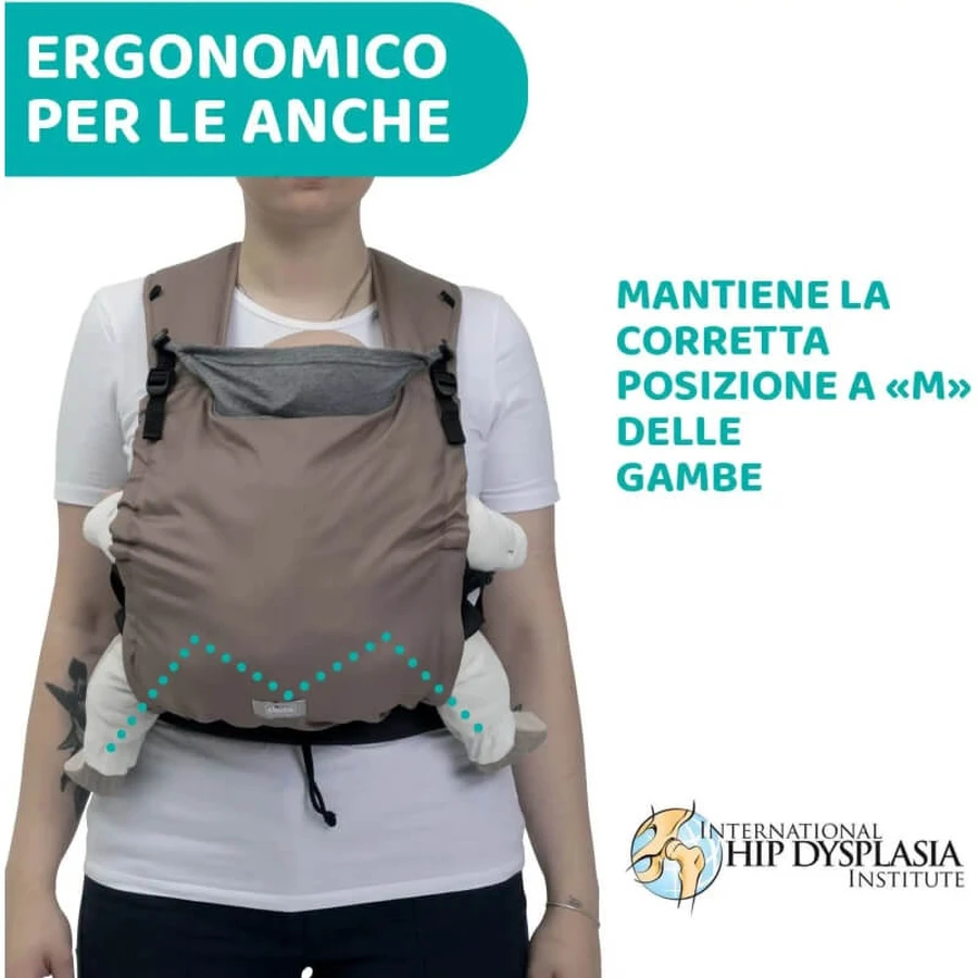 Chicco Skin Fit - Ergonomische draagzak - Warm beige