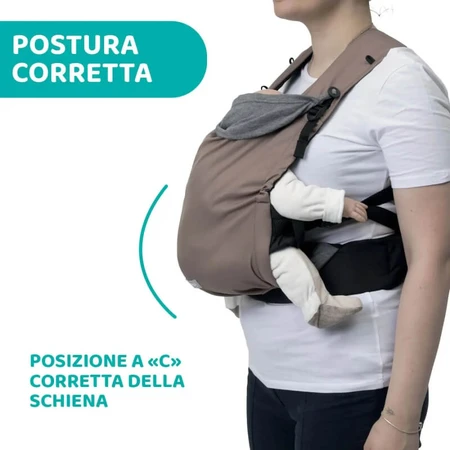 Chicco Skin Fit - Ergonomische draagzak - Warm beige