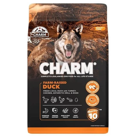 Charm Farm-raised Duck – Trockenfutter für Hunde, Welpen sowie trächtige und säugende Hündinnen, 340 g