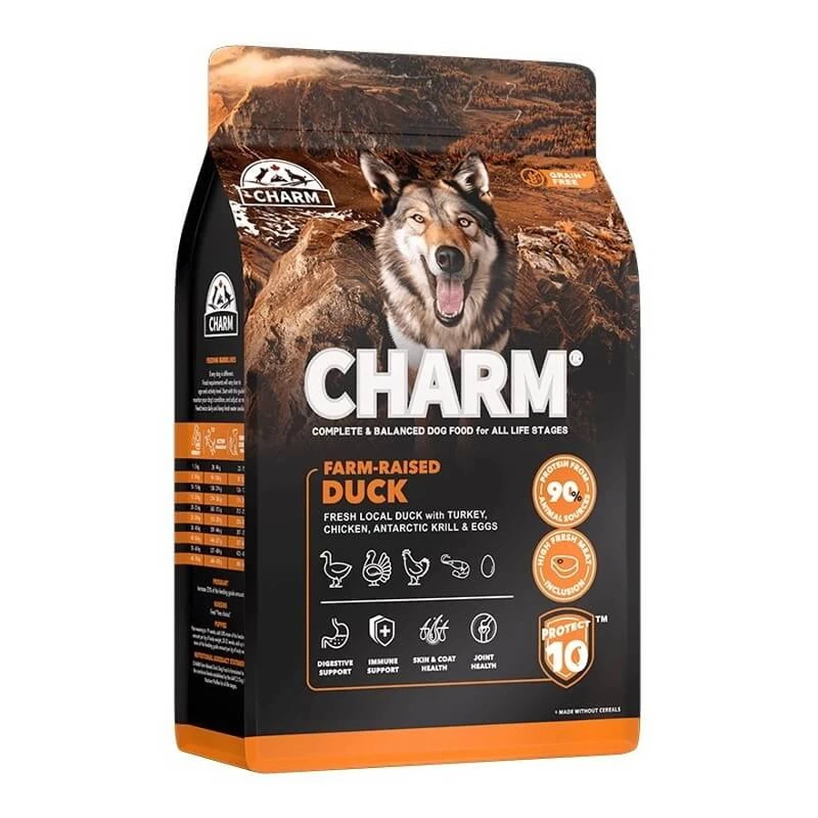 Charm Farm-raised Duck – Trockenfutter für Hunde, Welpen sowie trächtige und säugende Hündinnen, 340 g