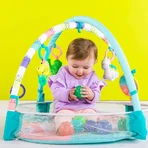 Bright Starts Palestrina 4-in-1 speelgoed met verschillende activiteiten en muziek, 5 speeltjes, een steunkussen en balletjes