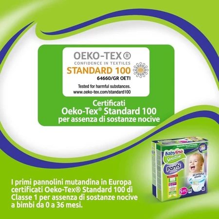 Babylino Pants Sensitive - 34 pairs of size 5 junior panties (10–16 kg)