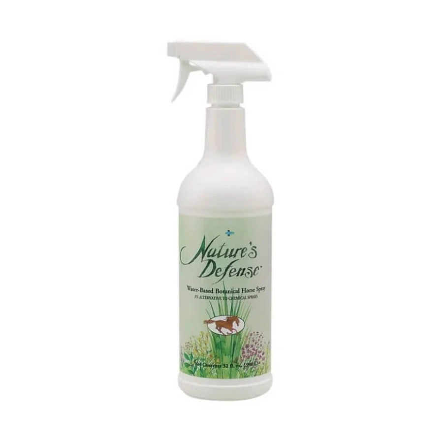 Farnam Nature's Defense - Spray repelente natural para caballos con aceites esenciales para ahuyentar moscas y mosquitos, 600 ml